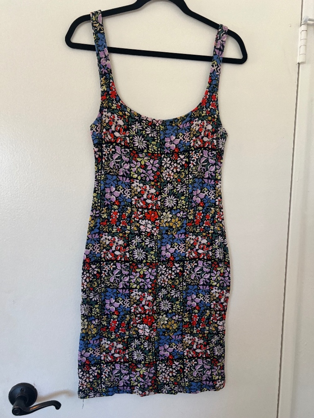 Urban Outfitters Ditsy Floral Mini Dress Sleeveless Summer Boho Sundress Size M - Picture 1 of 5